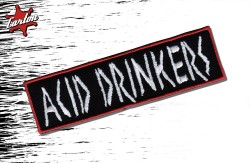 ACID DRINKERS LOGO - biały napis + czerwona ramka Picture